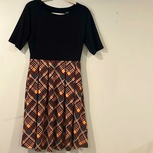 Plaid, zip up back, pockets!! Oxiuly fashion, sz L